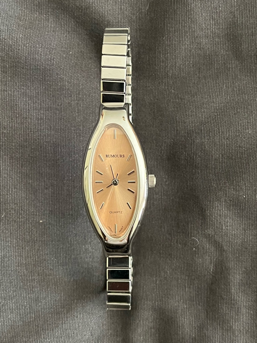 Rumours Silver Bracelet Watch with Rose Gold Dial